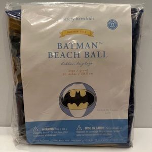 BATMAN Pottery Barn Kids Beach Ball 20" sealed New. Bat Signal LOGO Summer 2012